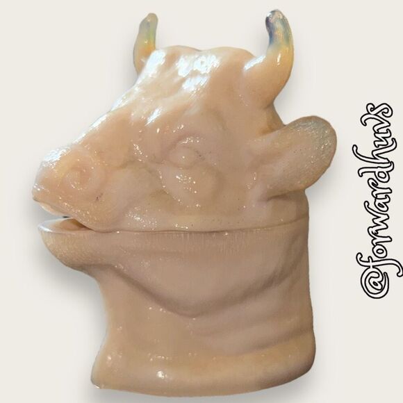 Antique Collectible Glass Mustard Glass Jar - Picture 1 of 11